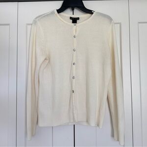 New York & Company Ivory Knit Sweater